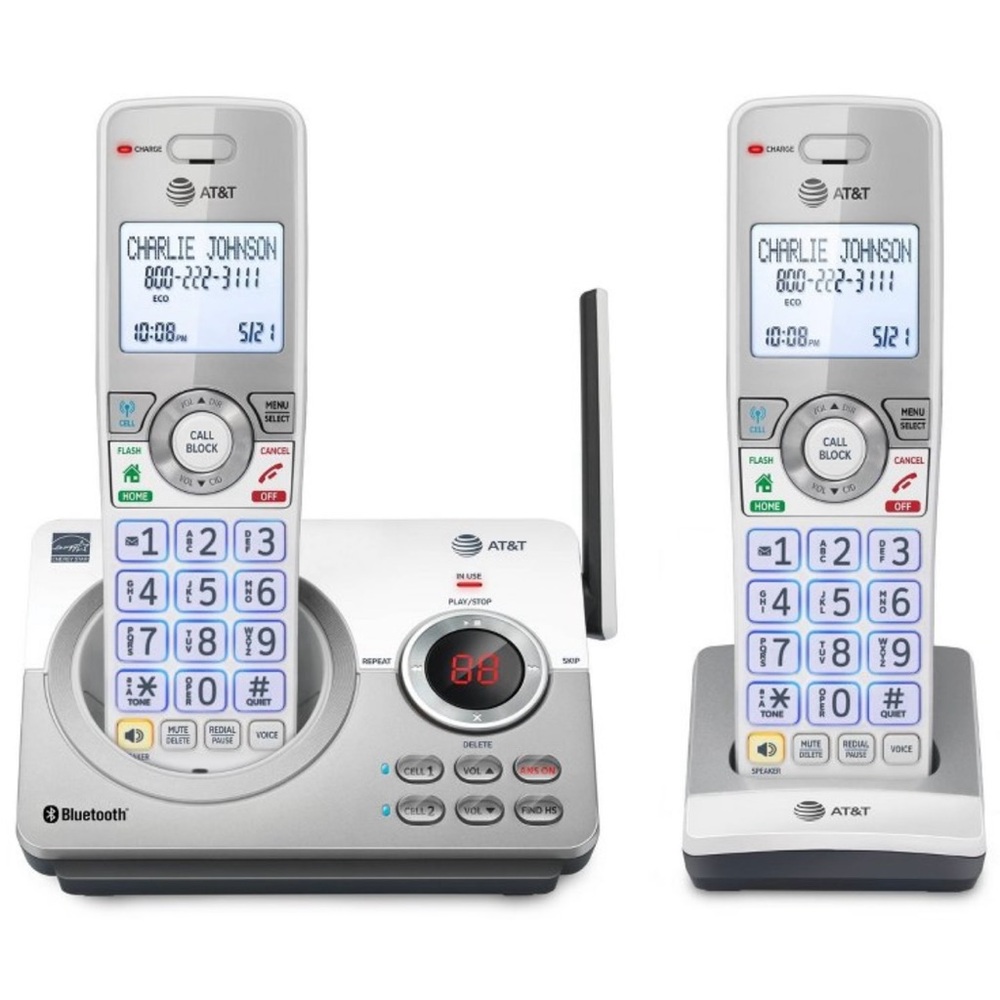 New AT&T DL72250 Dual Handset Cordless Phone